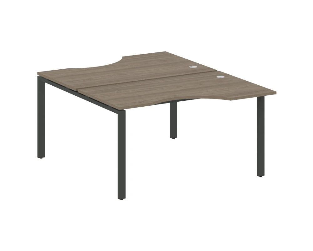 Рабочая станция криволинейная на П-образном м/к 140x183,5x75 Метал Систем / Metal System