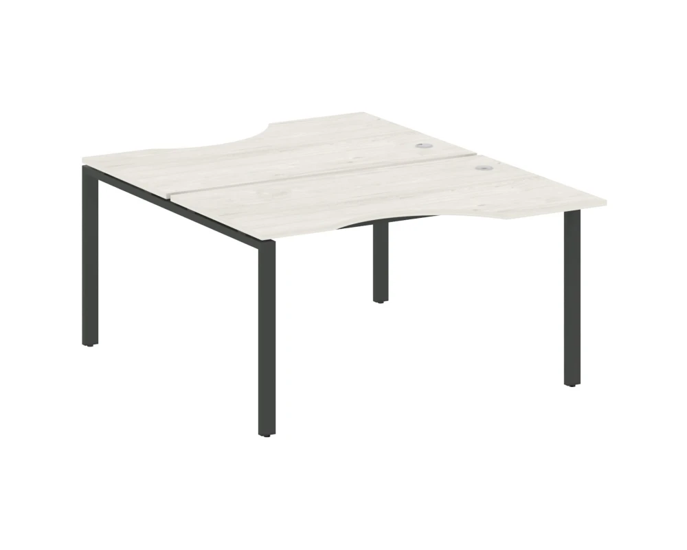 Рабочая станция криволинейная на П-образном м/к 140x183,5x75 Метал Систем / Metal System