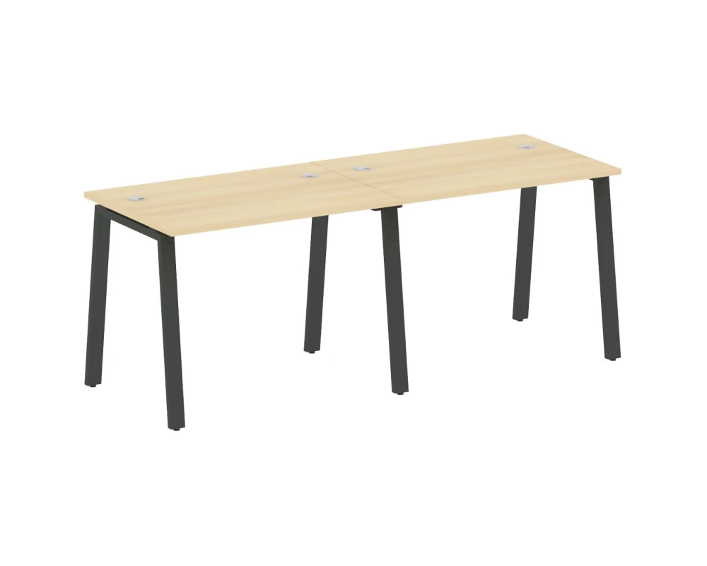 Рабочая станция на 2 раб.места на А-образном м/к 200x72x75 Метал Систем / Metal System