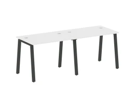 Рабочая станция на 2 раб.места на А-образном м/к 200x72x75 Метал Систем / Metal System images