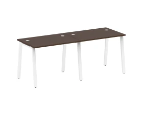 Рабочая станция на 2 раб.места на А-образном м/к 200x72x75 Метал Систем / Metal System images