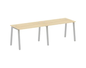 Рабочая станция на 2 раб.места на А-образном м/к 240x72x75 Метал Систем / Metal System images