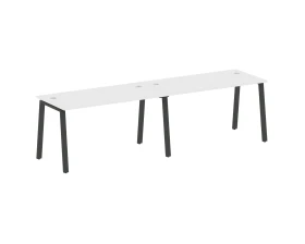 Рабочая станция на 2 раб.места на А-образном м/к 280x72x75 Метал Систем / Metal System images