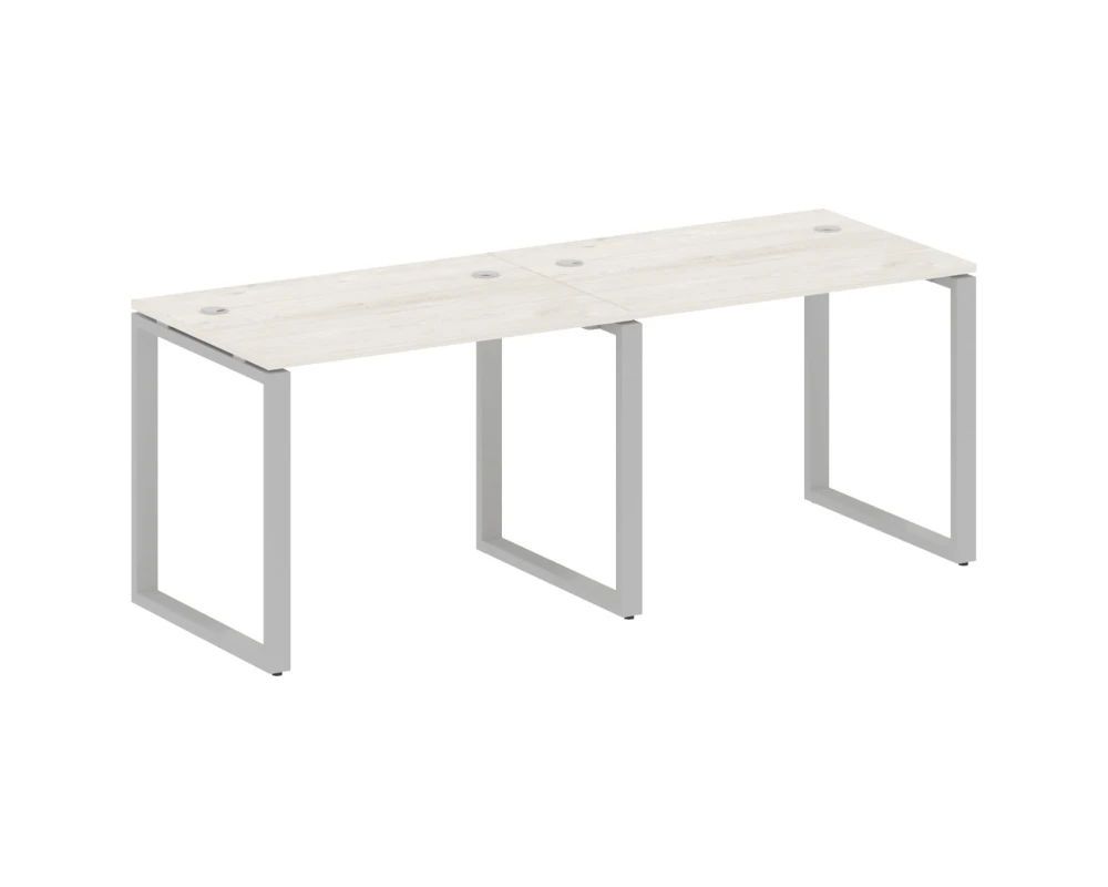 Рабочая станция на 2 раб.места на О-образном м/к 200x72x75 Метал Систем / Metal System