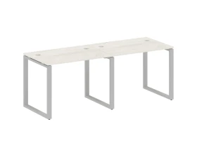 Рабочая станция на 2 раб.места на О-образном м/к 200x72x75 Метал Систем / Metal System images