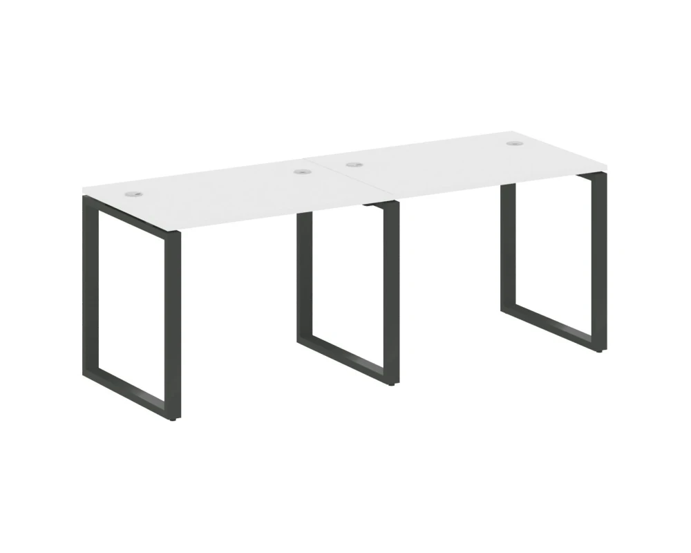 Рабочая станция на 2 раб.места на О-образном м/к 200x72x75 Метал Систем / Metal System