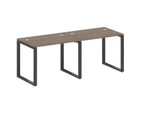 Рабочая станция на 2 раб.места на О-образном м/к 200x72x75 Метал Систем / Metal System images