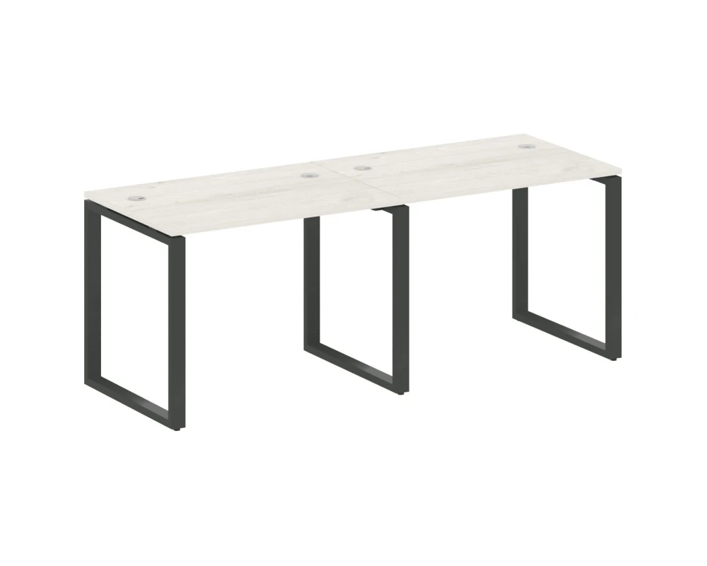 Рабочая станция на 2 раб.места на О-образном м/к 200x72x75 Метал Систем / Metal System