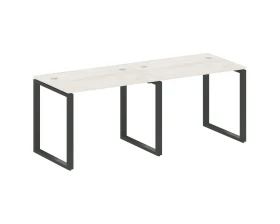 Рабочая станция на 2 раб.места на О-образном м/к 200x72x75 Метал Систем / Metal System images