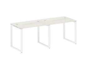 Рабочая станция на 2 раб.места на О-образном м/к 200x72x75 Метал Систем / Metal System images