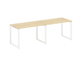 Рабочая станция на 2 раб.места на О-образном м/к 240x72x75 Метал Систем / Metal System images