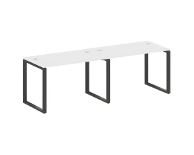 Рабочая станция на 2 раб.места на О-образном м/к 240x72x75 Метал Систем / Metal System images