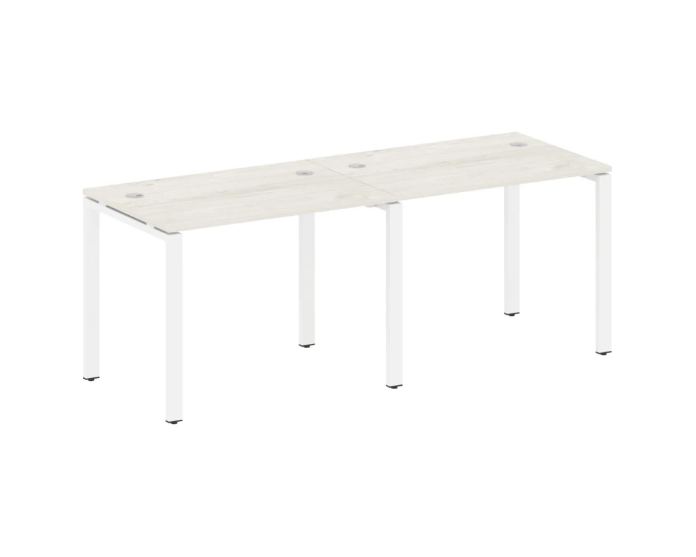 Рабочая станция на 2 раб.места на П-образном м/к 200x72x75 Метал Систем / Metal System