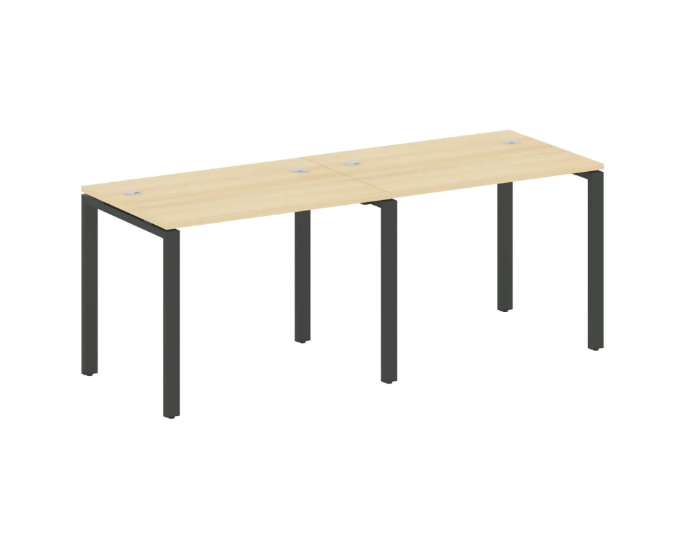 Рабочая станция на 2 раб.места на П-образном м/к 200x72x75 Метал Систем / Metal System