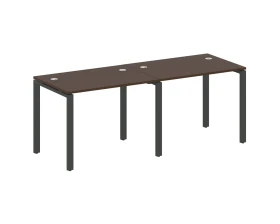 Рабочая станция на 2 раб.места на П-образном м/к 200x72x75 Метал Систем / Metal System images