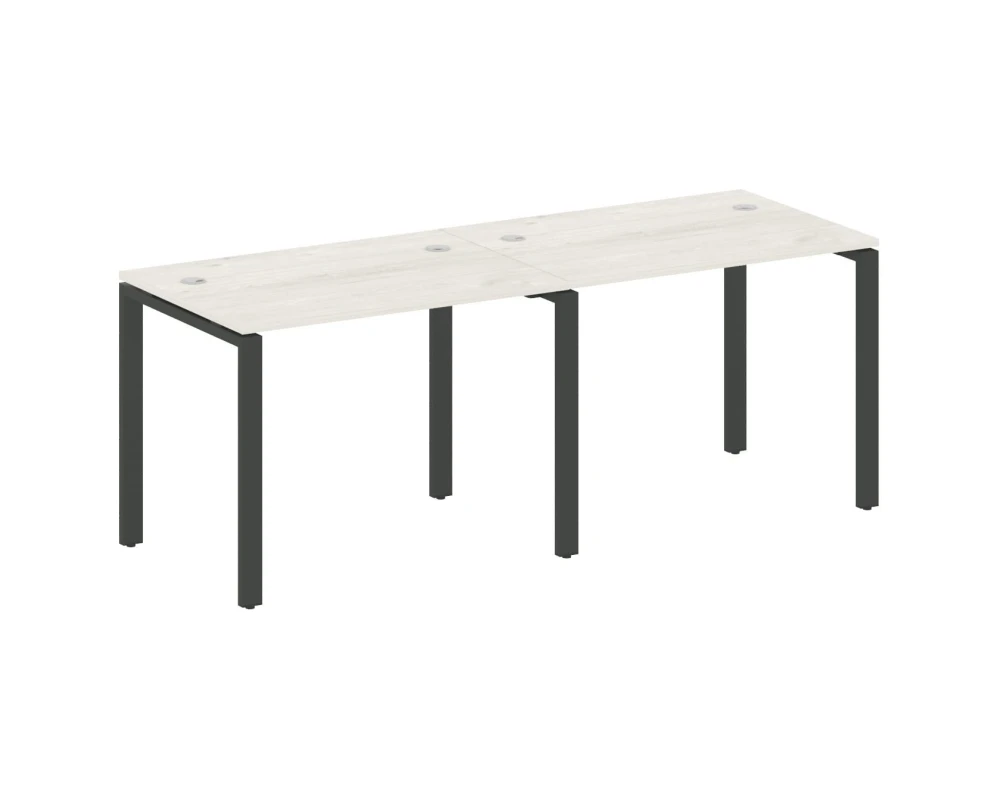 Рабочая станция на 2 раб.места на П-образном м/к 200x72x75 Метал Систем / Metal System