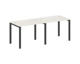 Рабочая станция на 2 раб.места на П-образном м/к 200x72x75 Метал Систем / Metal System images