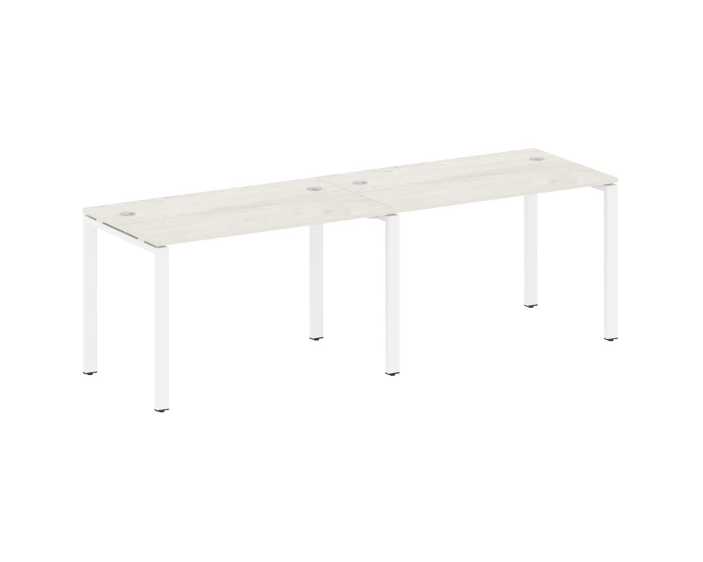 Рабочая станция на 2 раб.места на П-образном м/к 240x72x75 Метал Систем / Metal System