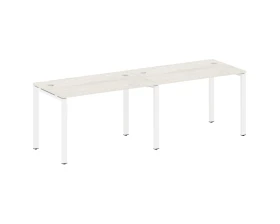 Рабочая станция на 2 раб.места на П-образном м/к 240x72x75 Метал Систем / Metal System images