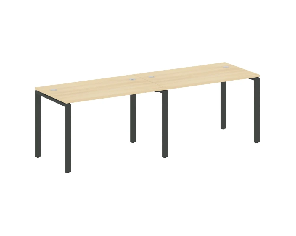 Рабочая станция на 2 раб.места на П-образном м/к 240x72x75 Метал Систем / Metal System