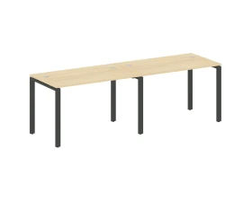 Рабочая станция на 2 раб.места на П-образном м/к 240x72x75 Метал Систем / Metal System images