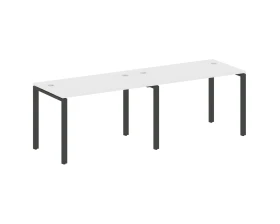 Рабочая станция на 2 раб.места на П-образном м/к 240x72x75 Метал Систем / Metal System images