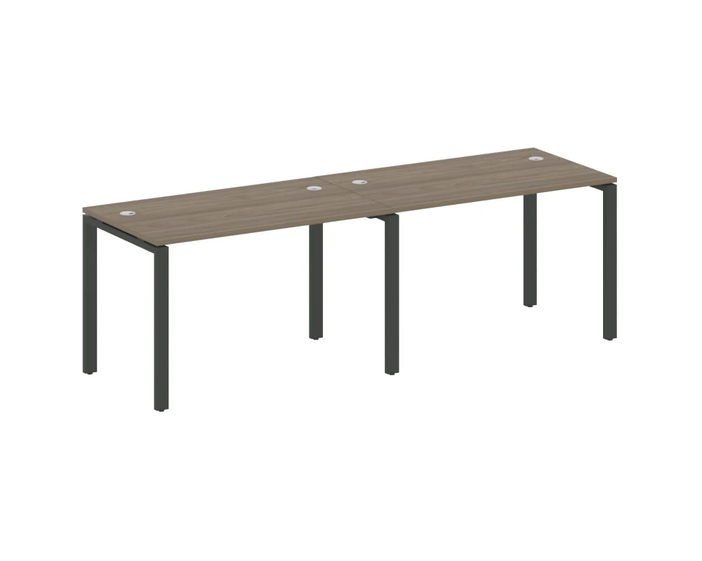 Рабочая станция на 2 раб.места на П-образном м/к 240x72x75 Метал Систем / Metal System