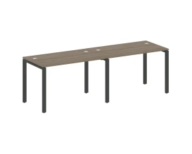 Рабочая станция на 2 раб.места на П-образном м/к 240x72x75 Метал Систем / Metal System images