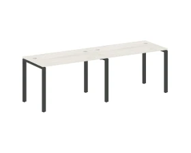 Рабочая станция на 2 раб.места на П-образном м/к 240x72x75 Метал Систем / Metal System images