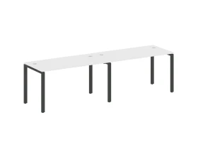 Рабочая станция на 2 раб.места на П-образном м/к 280x72x75 Метал Систем / Metal System images