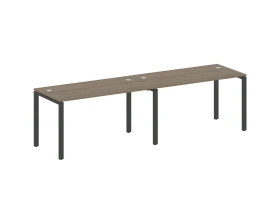 Рабочая станция на 2 раб.места на П-образном м/к 280x72x75 Метал Систем / Metal System images