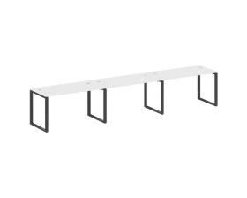 Рабочая станция на 3 раб.места на О-образном м/к 420x72x75 Метал Систем / Metal System images