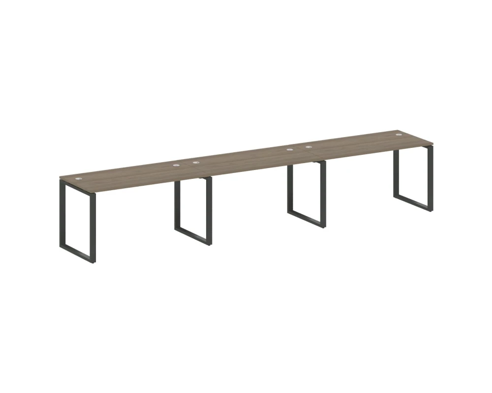 Рабочая станция на 3 раб.места на О-образном м/к 420x72x75 Метал Систем / Metal System