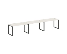 Рабочая станция на 3 раб.места на О-образном м/к 420x72x75 Метал Систем / Metal System images