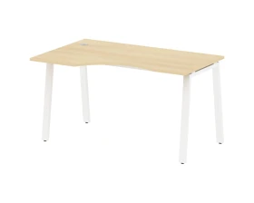 Стол криволинейный левый на А-образном м/к 140x90x75 Метал Систем / Metal System images