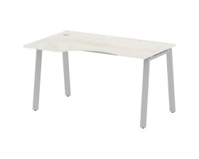 Стол криволинейный левый на А-образном м/к 140x90x75 Метал Систем / Metal System images