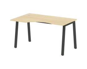 Стол криволинейный левый на А-образном м/к 140x90x75 Метал Систем / Metal System images