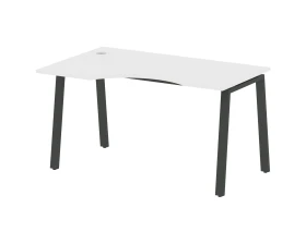 Стол криволинейный левый на А-образном м/к 140x90x75 Метал Систем / Metal System images