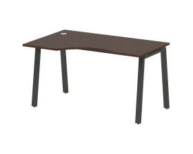 Стол криволинейный левый на А-образном м/к 140x90x75 Метал Систем / Metal System images