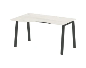 Стол криволинейный левый на А-образном м/к 140x90x75 Метал Систем / Metal System images