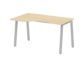 Стол криволинейный левый на А-образном м/к 140x90x75 Метал Систем / Metal System images