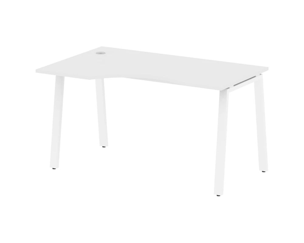 Стол криволинейный левый на А-образном м/к 140x90x75 Метал Систем / Metal System