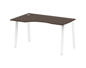 Стол криволинейный левый на А-образном м/к 140x90x75 Метал Систем / Metal System images