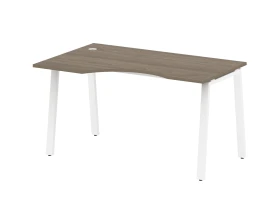 Стол криволинейный левый на А-образном м/к 140x90x75 Метал Систем / Metal System images