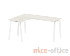 Стол криволинейный левый на А-образном м/к 160x120x75 Метал Систем / Metal System images