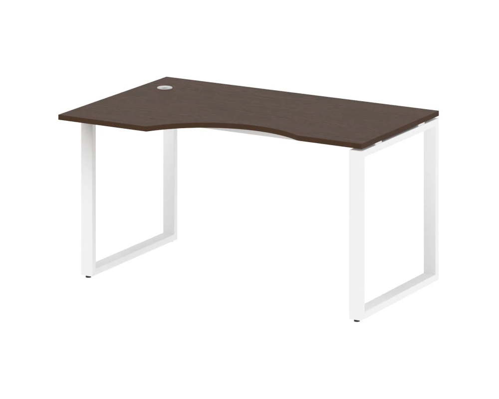 Стол криволинейный левый на О-образном м/к 140x90x75 Метал Систем / Metal System