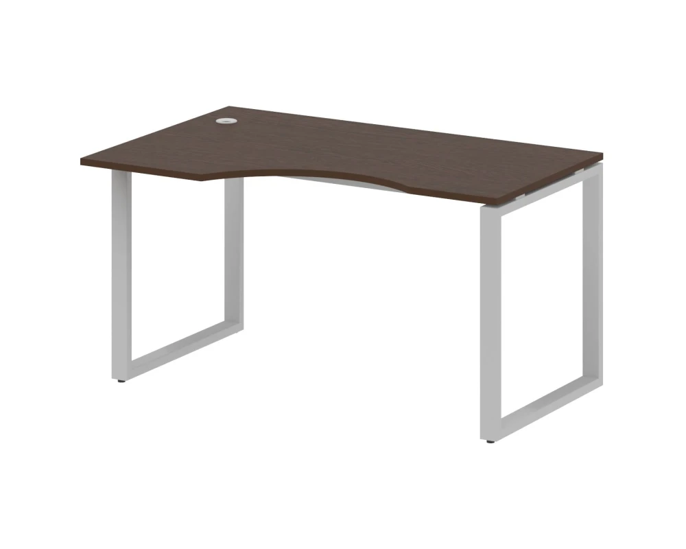 Стол криволинейный левый на О-образном м/к 140x90x75 Метал Систем / Metal System