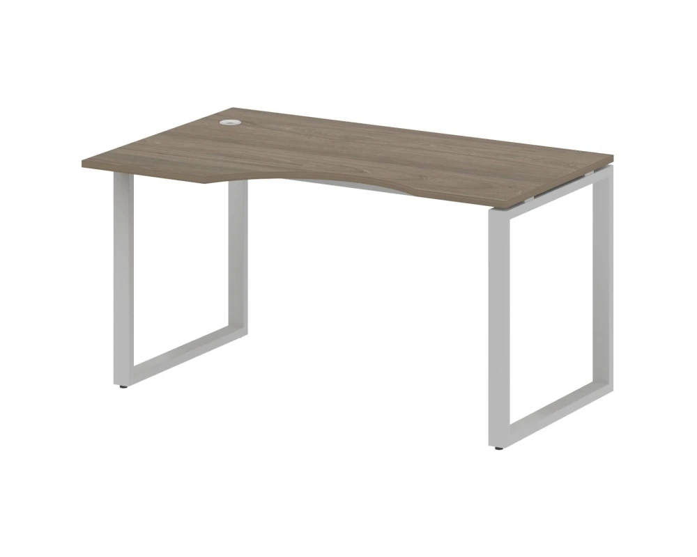 Стол криволинейный левый на О-образном м/к 140x90x75 Метал Систем / Metal System