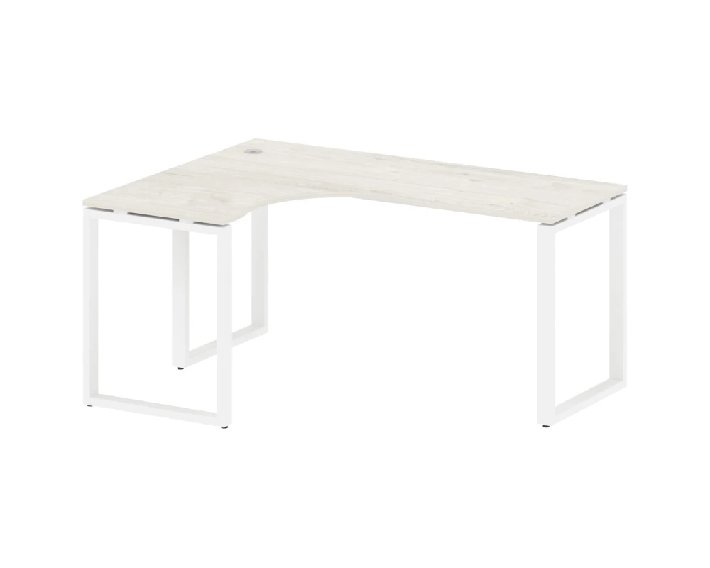 Стол криволинейный левый на О-образном м/к 160x120x75 Метал Систем / Metal System