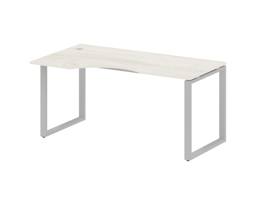 Стол криволинейный левый на О-образном м/к 160x90x75 Метал Систем / Metal System